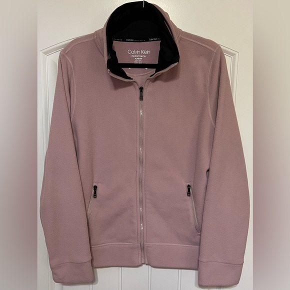 •Calvin Klein Performance• Woman’s Light Pink Full Zip Jacket (Size XL) - Picture 1 of 5